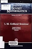 I.M. Gelfand Seminar (002) (Advances in Soviet Mathematics, Vol 16, Part 2)