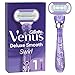 Produktbild Gillette Venus Deluxe Smooth Swirl Rasierer Damen, Damenrasierer mit 1 Rasierklinge, 5 langlebige Klingen für eine besonders lang anhaltend glatte Haut, Frauen Geschenk