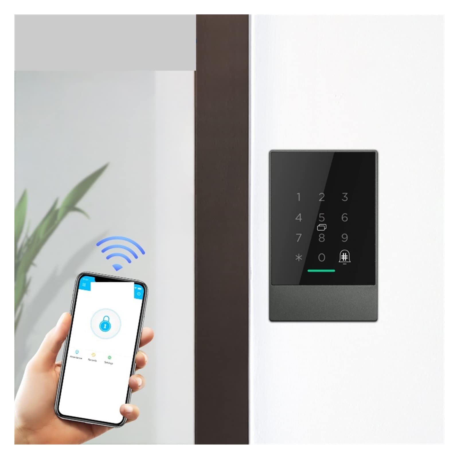 Inteligentny zamek do drzwi, IP66. Wodoodporna kontrola aplikacji Bluetooth Control System Smart Lock
