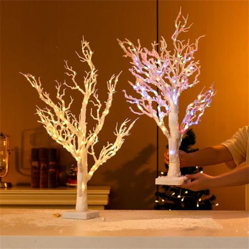 Sapin de Noël de table avec LED intégrées en PVC pour décoration de cheminée - 8