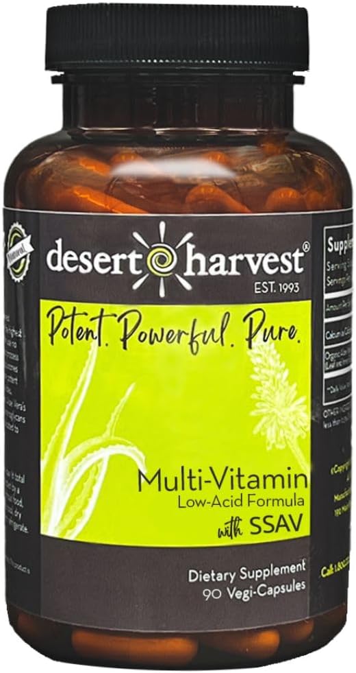 Low-Acid Multi-Vitamin Supplement, pH Balanced Formula, Made Without B6, 90 Capsules