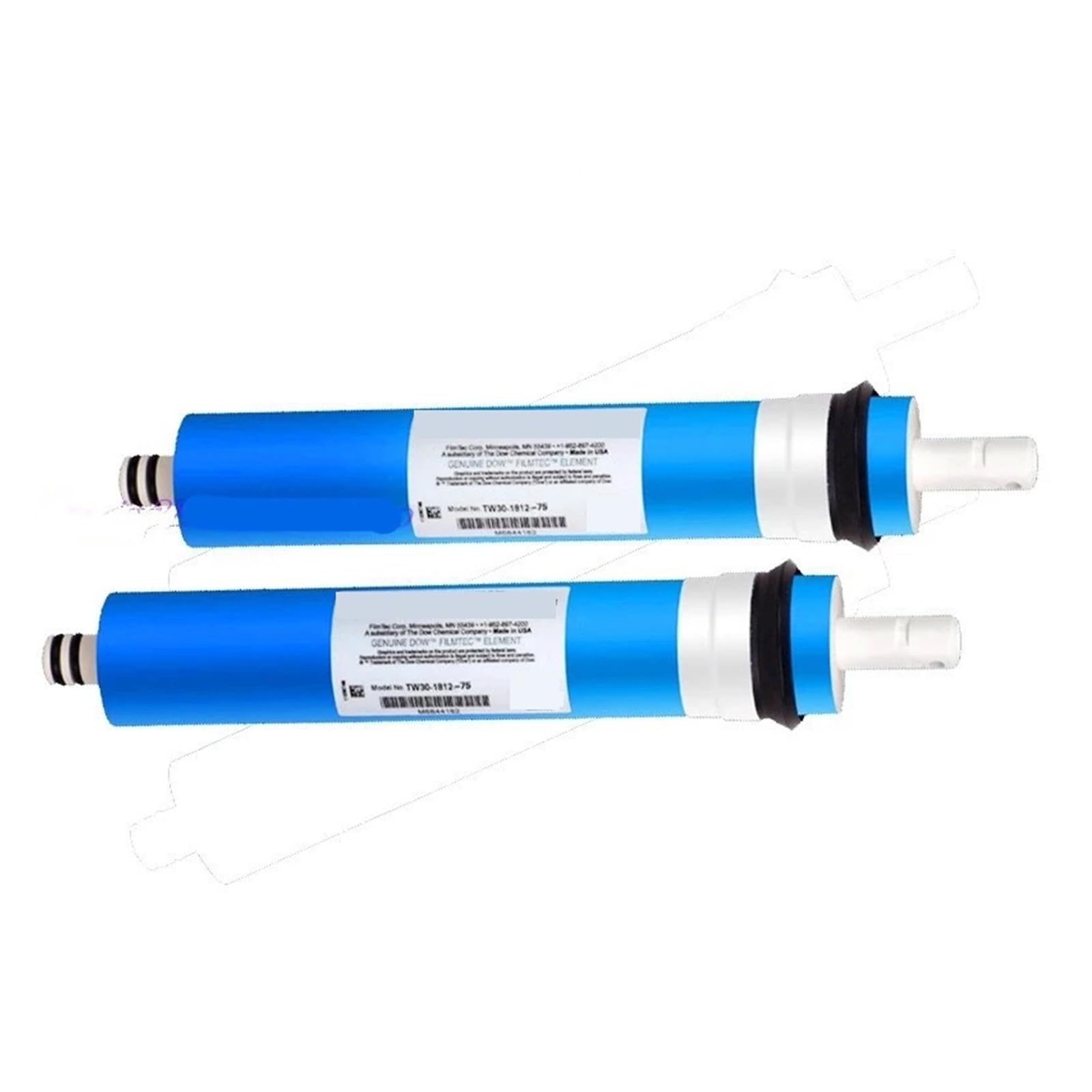 2 STÜCKE 75GPD Wasserfilter Ersatz Umkehrosmosemembran 1812-75 for Untertisch-Trinksystem Zu Hause Mit hoher Filtrationsrate