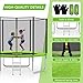 SKOK Trampoline 8FT Trampolines with Enclosure Net, 400LBS Outdoor Trampolines for Kids -ASTM Approved Trampoline for Children and Adults