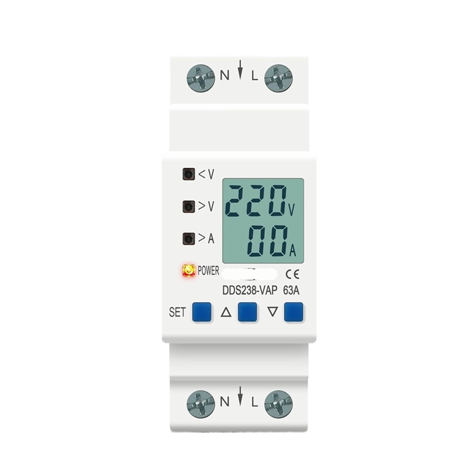 Protection contre les surtensions et sous-tensions réglable 80A 230V - 6