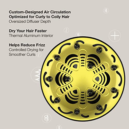 Conair Hair Dryer Diffuser Attachment, Curl Collective, Coily - image 4