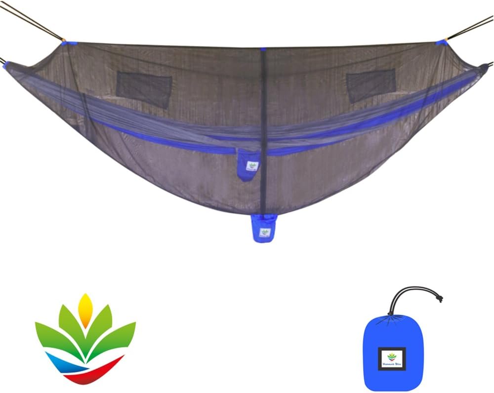 Hammock Bliss Net Cocoon Ultralight -The Ultimate Lightweight Hammock Bug Net Canopy for Your Camping Hammock with Insect Proof No See Um Mesh – Make Hammock Camping A Bug Free Experience