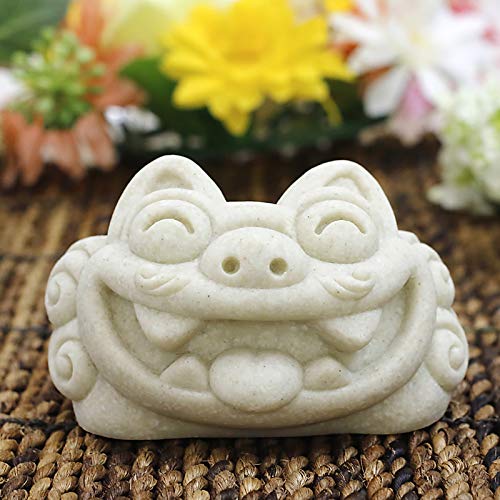 沖縄シーサー灰皿など５点セット Amazon.co.jp: くば笠屋 灰皿 シーサー 卓上 沖縄土産 福丸シーサー