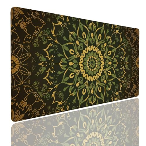 Tapis bureau gaming deco mandala pour créer un espace de travail zen