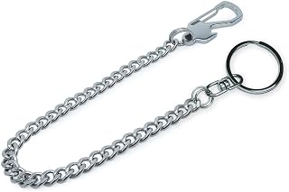 Wallet Chain Stainless Steel Heavy Duty Key Chain with Chain for Biker Trucker Motorcycle Pants Jean
