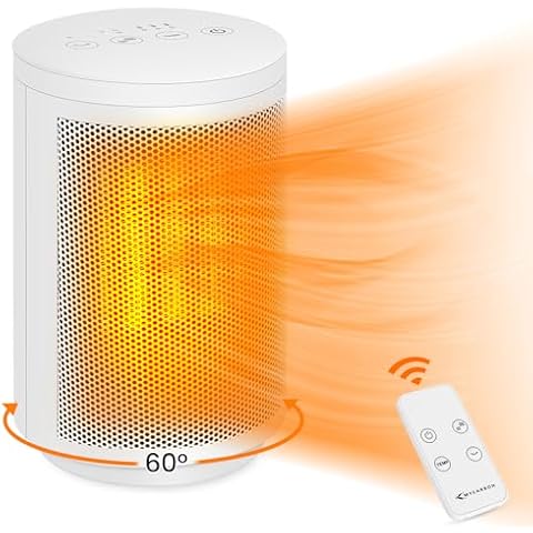 MYCARBON Ceramic Space Heater with Remote Control Cover