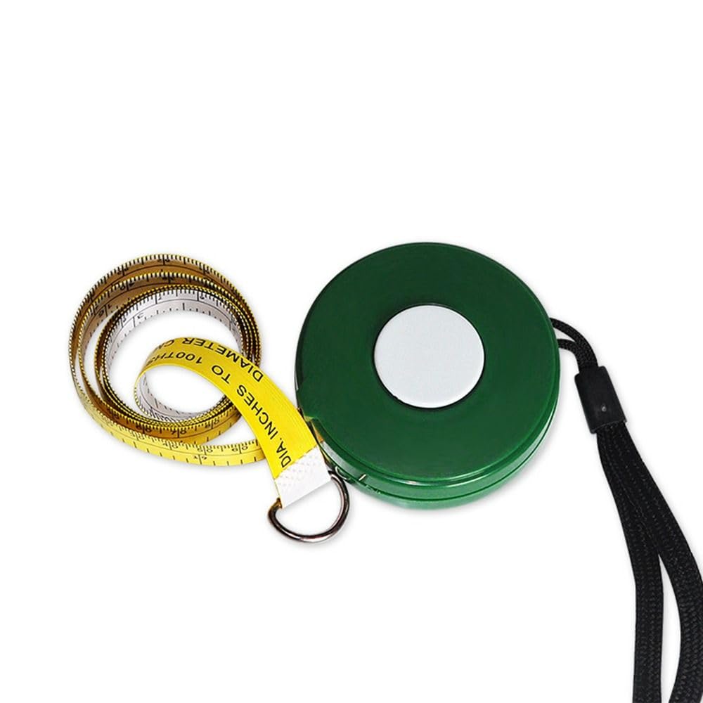 Cinta métrica retráctil de 2 Metros, Herramienta de medición de diámetro de 79 Pulgadas de Longitud, Regla Suave de PVC for medir el diámetro del árbol del jardín