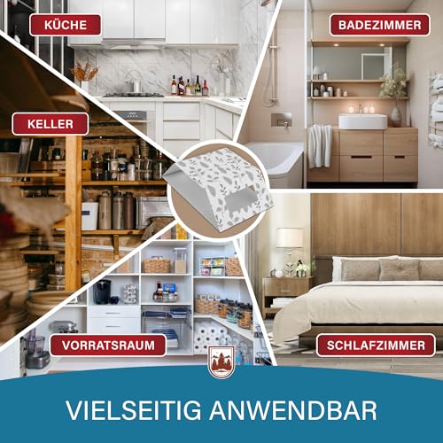 Veddelholzer XXL teilbare Silberfischfalle mit Köder Lockstoff 12 Stück Effektive Klebefallen Silberfische & Papierfische bekämpfen Giftfrei, Geruchlos, Umweltfreundlich, Einfache Anwendung