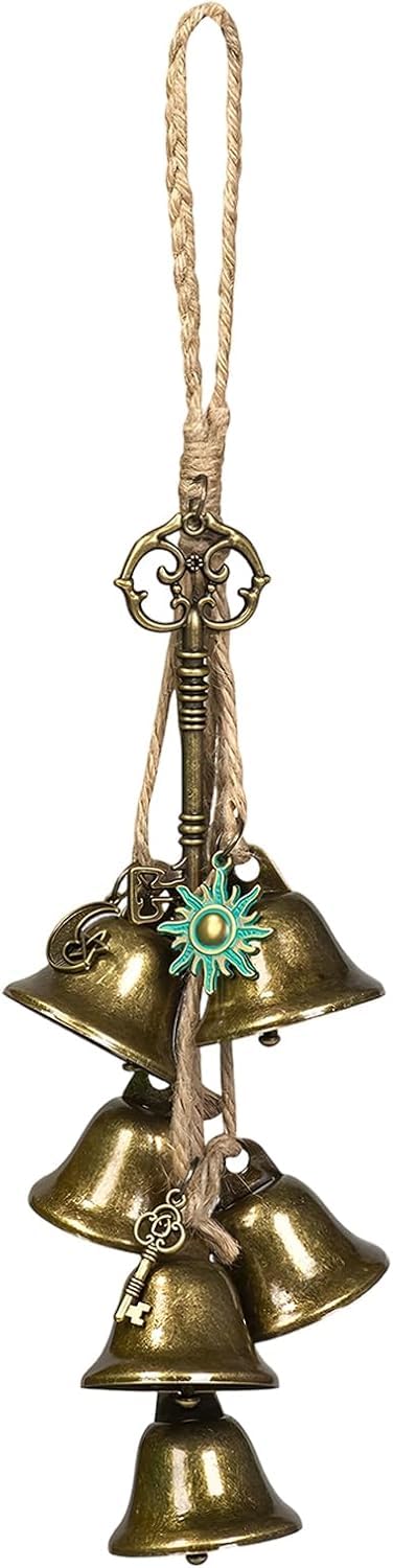 Wind Chimes 1PC Handcrafted Metal Bell Wind Chimes for Balcony, Indoor Outdoor Home Garden Patio Decor, Ideal Gift for Women, Vintage Hanging Design with Braided Rope-image-43