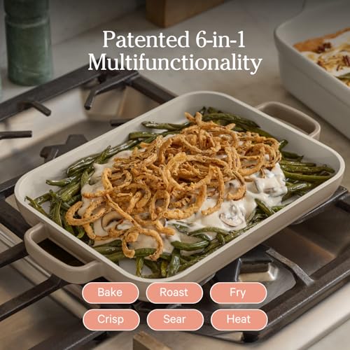Image of Our Place Mini Griddle Pan | 9 inch (2 Qt) Nonstick Ceramic Griddle Pan for Stovetop & Oven | PFAS-Free, Oven-Safe up to 450F, Easy-Grip Handles | Steam