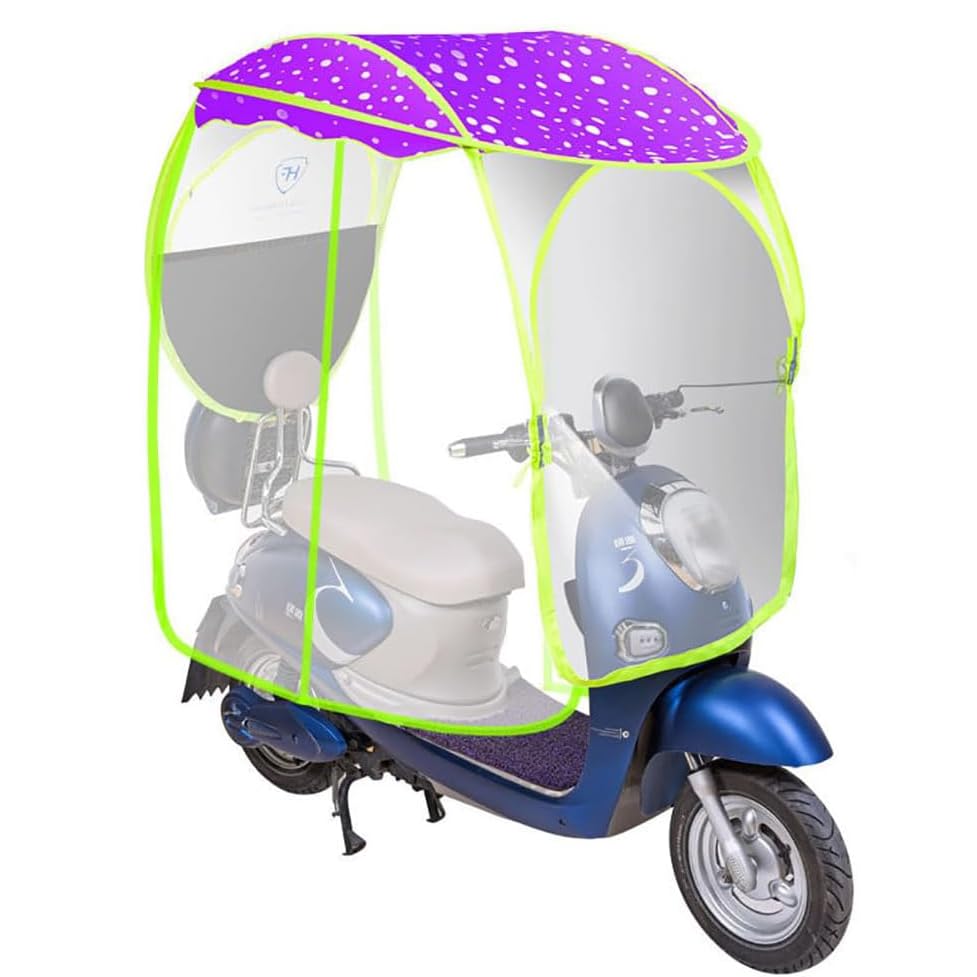 Cubierta de lluvia para autos con batería para no mojarte al conducir tu moto