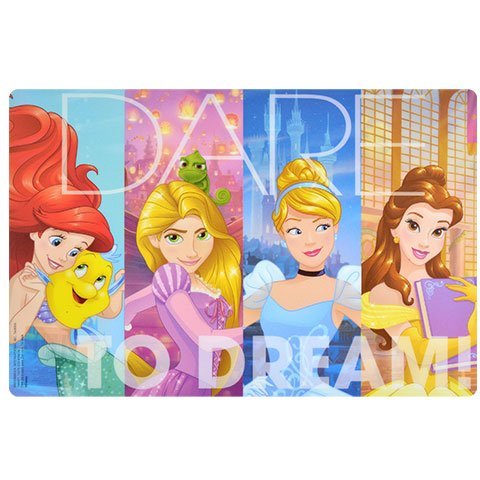 dp Designs Placemat with Dare to Dare Princesses Graphics, BPA-Free Plastic (Standard Version)
