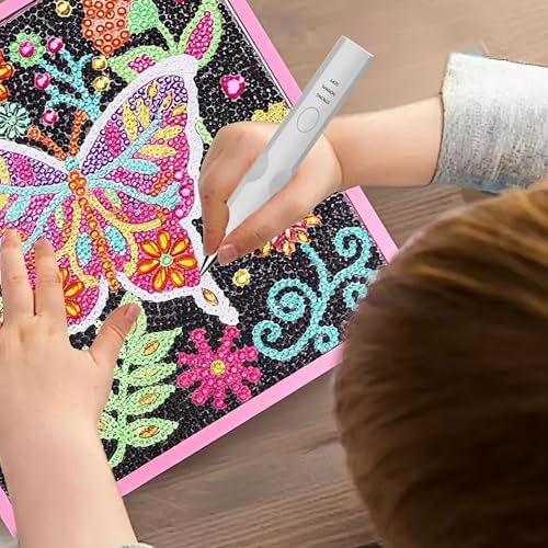 Stylo de perçage électrique pour projets brodés et dessin strass