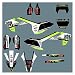 Wjyfexble 3M Motocicleta Gráficos Fondos Tatuajes Conjunto Completo de Pegatinas para Husqvarna TC FC TX FX FS 2016-2018 Te FE 2017-2019 WYJHN (Color : D)