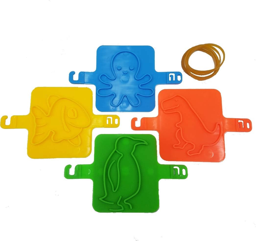 Top RaceKids Sand Print Stamps Mold Play Toy Set - Kinetic Beach Molds - Toys for Child Toddler Kid Boys Girls - Sandbox or Clay Craft, Multicolor