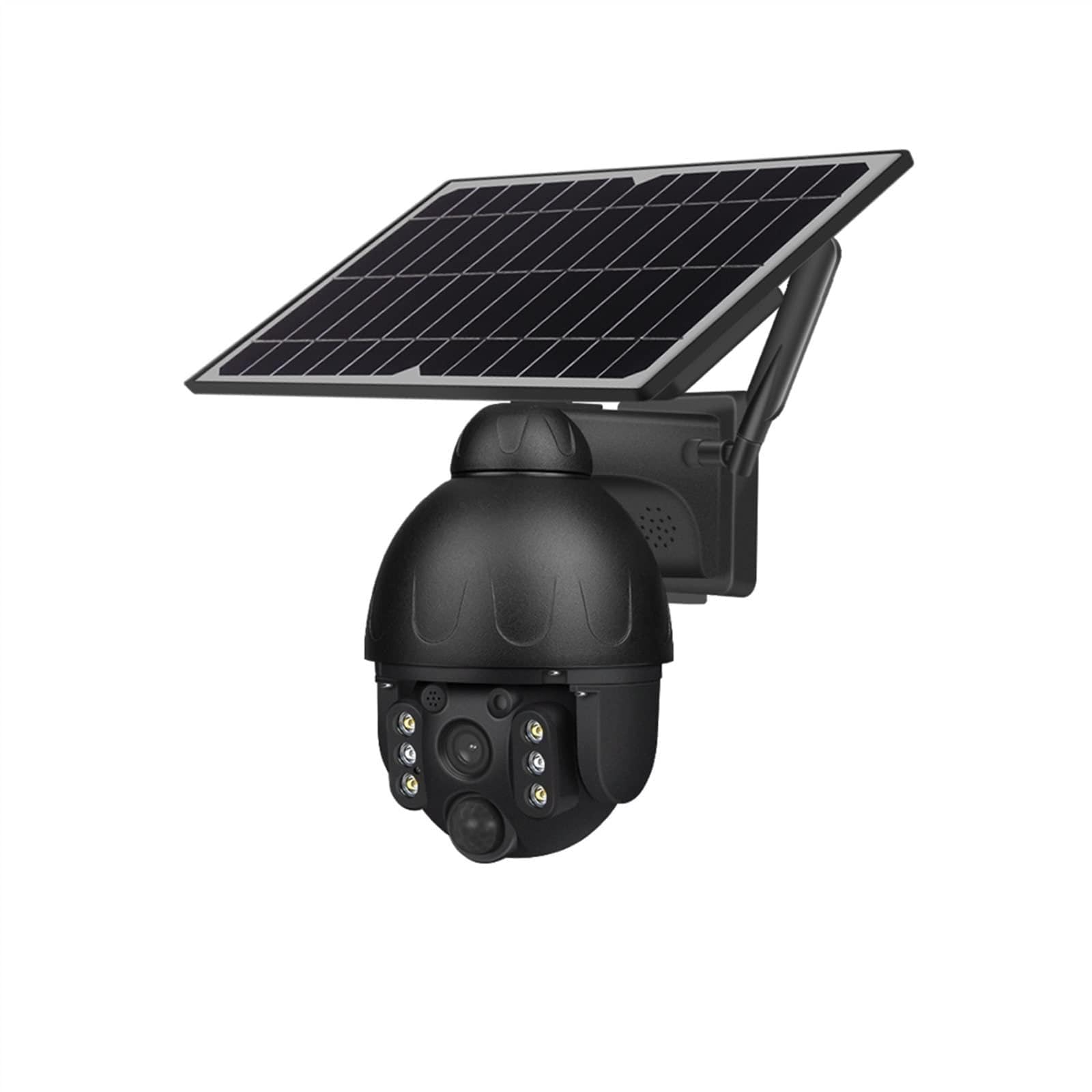 Telecamera Wifi Esterno, Telecamera solare 4G for esterni 2MP Pannello solare di sicurezza HD CCTV Videosorveglianza Monitor PIR Cam notturna a colori impermeabile ,Sicurezza, Antifurto(4G BLACK CAMER