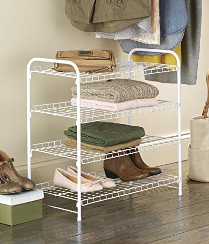 Whitmor 6023-4139-CB 4 Tier, White, Closet Shelf thumb #1