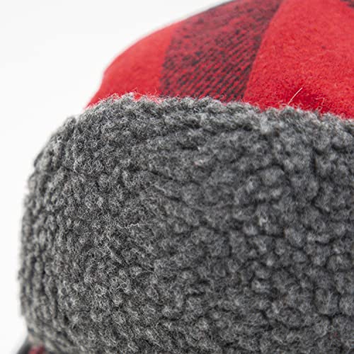 Eskimo Kids Alaskan Sherpa Hat, Buffalo Plaid, One Size2