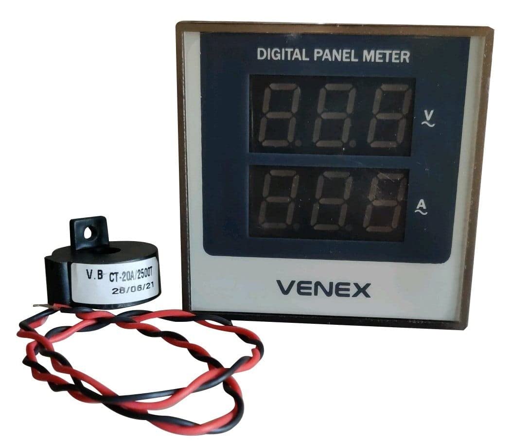 カウン** VENEX Digital Panel Meter AC Voltage Range Up to 500v AC Current