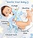 Baby Geschenk Jungen Mädchen Neugeborenen Geschenke zur Geburt mit Schmusetuch/Baby Strampler/Socken/Musselin Decke/Rassel Windeltorte Geschenkbox Baby Shower Party Gender Reveal Geschenk (Blau)