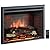 PuraFlame 33 Inches Western Electric Fireplace Insert with Remote Control, 750/1500W, Black