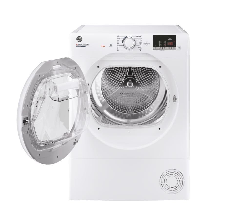Hoover HLEC10DE H-Dry 300, 10kg, Condenser Tumble Dryer, Aquavision, White, Sensor Dry, NFC — view 4