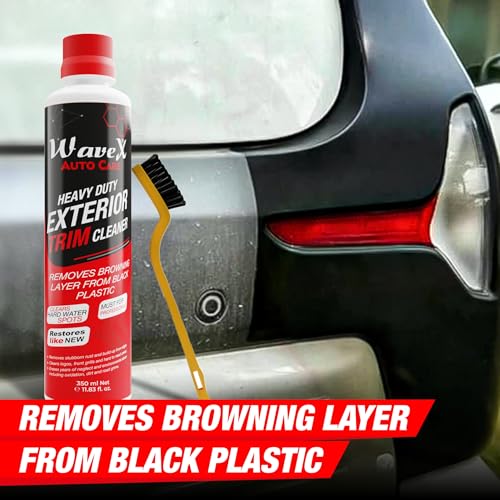 Image of WaveX Heavy Duty Car Exterior Trim Cleaner 5 kg | Removes Browning Layer from Black Plastic, Stubborn Rust, Hardwater Spots, and buildup from Edges, Cleans Logo and Grills