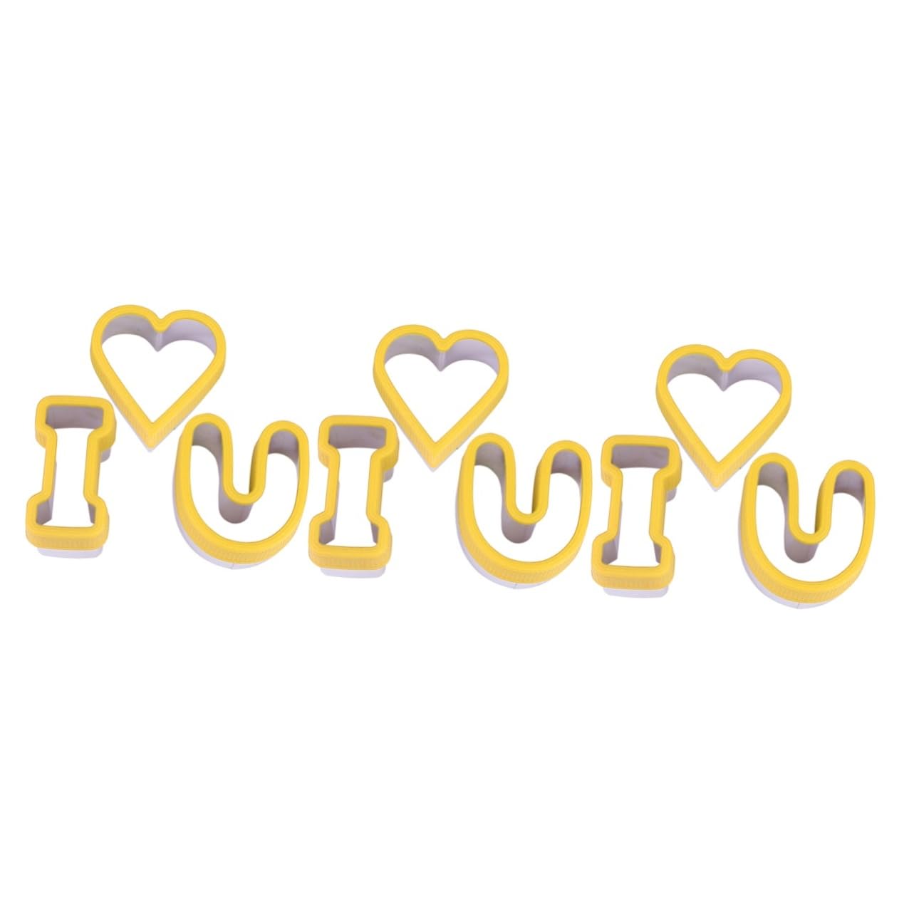 MAGICLULU 9stücke Teiliges Buchstaben-ausstecher Für Fondant Und Kekse Wiederverwendbare Backzubehör Für -dekoration Und Romantische Anlässe Für Herz-kekse Und