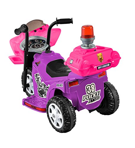 KID MOTORZ Lil Patrol Ride On Toy, 6V, Purple and Pink - Thumbnail 2