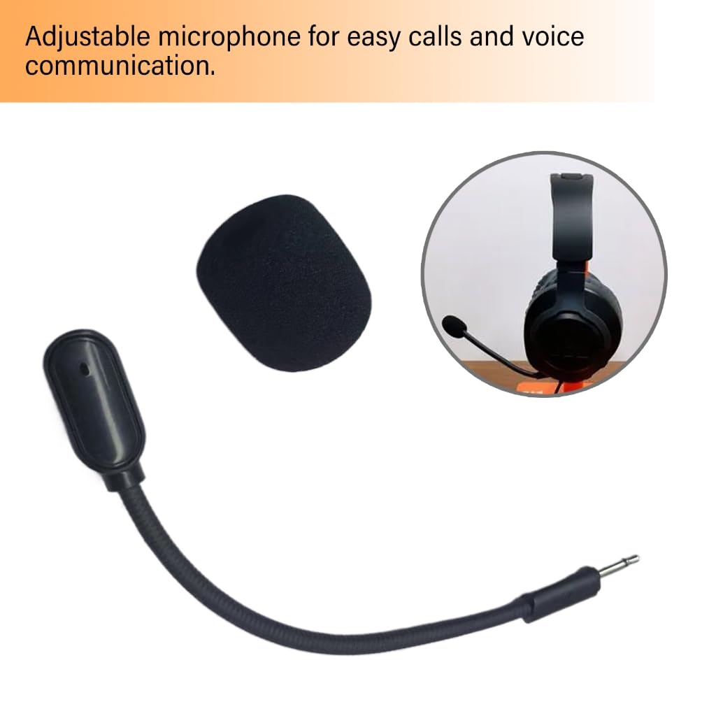 Yjcnelcr Easy Installation Gaming Microphone Boom for 100 Earphone Detachable Mic