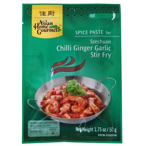 Asian Home Gourmet Szechuan Chilli,Ginger & Garlic Stir Fry - 12 x 50g