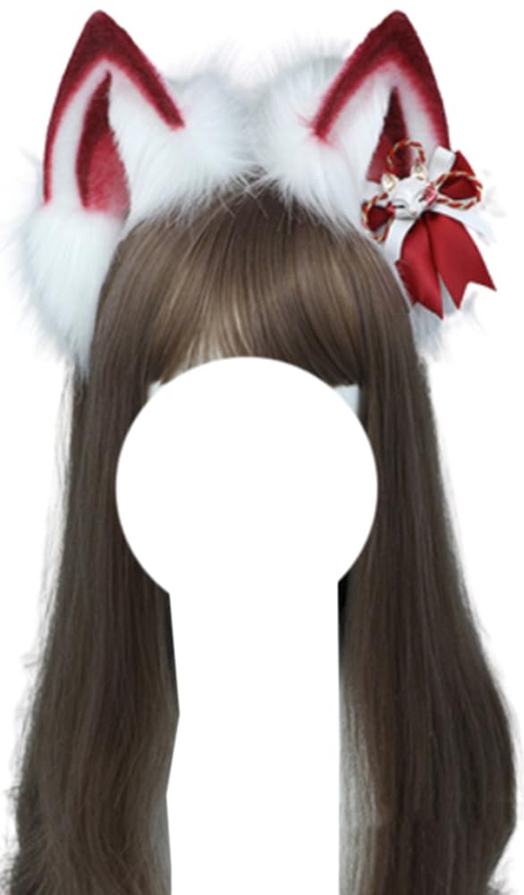 Amazon.co.jp: 狐耳 獣耳 稲荷 同人展 カチューシャ cosplay