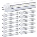 Nimgoti T8 LED Bulbs 4 Foot, 12-Pack 4FT LED Tube Light, 24W 3200LM, 5000K Daylight White, T8 Fluorescent Tube Replacement, Dual-Row Chips, Super Bright, Ballast Bypass, Dual-End Powered, Type B