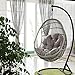 WCPQT Colgando Nido Lavable Cojín De Silla De Huevo,Impermeable Grueso Comparat Cojín De La Silla Swing,para Asiento De Cesta Colgante Gris Claro 90x120cm(35x47inch)