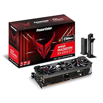 PowerColor Placa gráfica Red Devil AMD Radeon RX 6900 XT Ultimate Gaming com memória GDDR6 de 16 GB, alimentada por AMD RDNA 2, HDMI 2.1