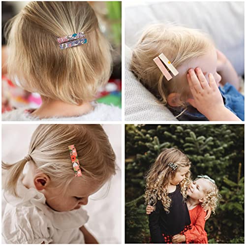 Fancy Clouds GH09PL Hair Clips For Girls Women Toddler Baby,Assorted 20Pcs Flower Fabric Fully Lined Small Alligator Clips Hair Accessories thumb #1