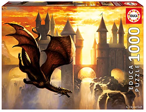 Educa - 1000 Sunset Dragon, Puzzle (17312)