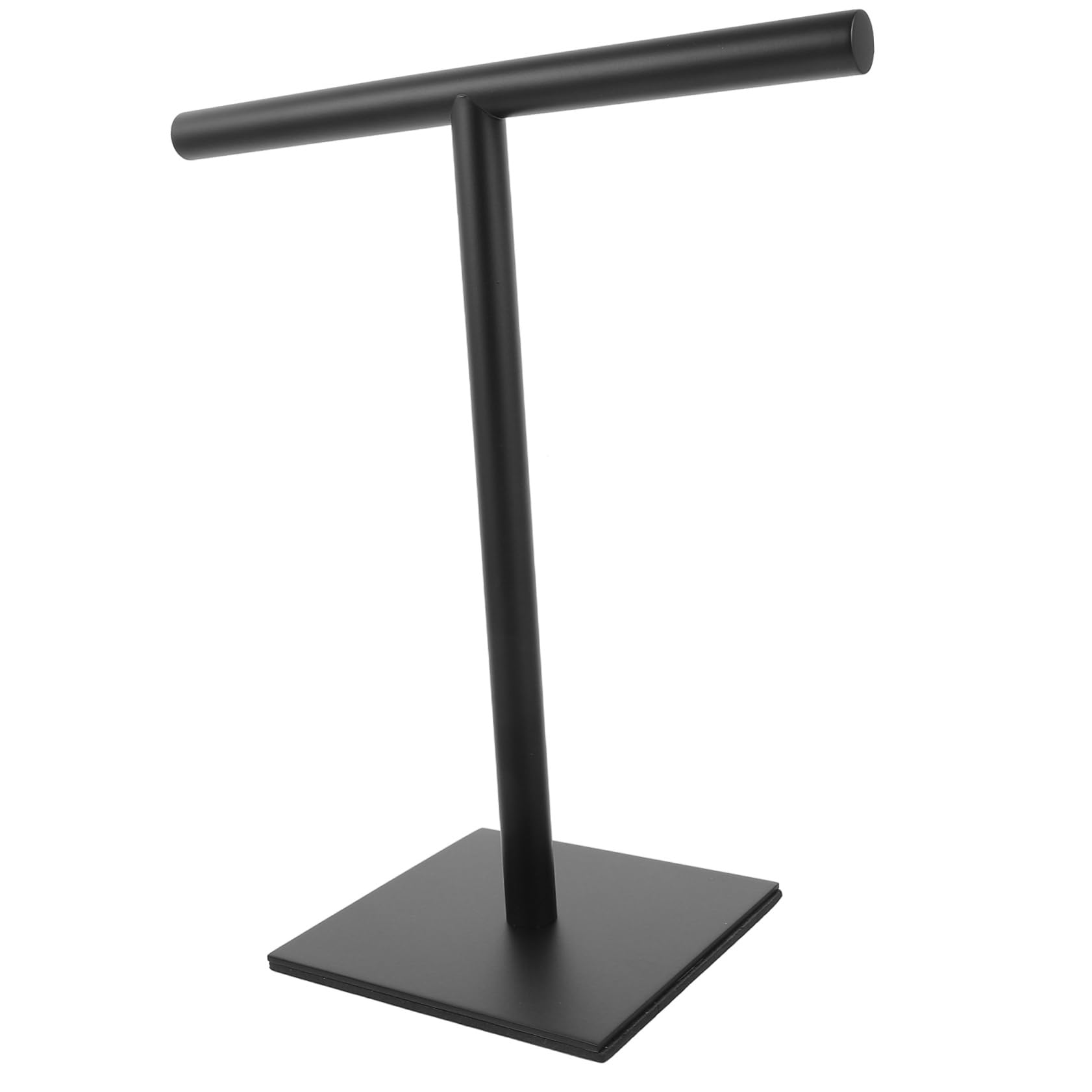 Porte-Serviettes à Pied Vertical en Acier Inoxydable Noir