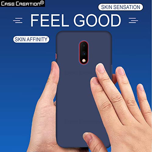 Image of Case Creation Luxurious OG Series for Oneplus 7 Case Cover,Anti-Dirty Slim Case Frosted Matte Cute Candy TPU Raised Bezel (Splash of Color) Back Cover for Oneplus7 -Navy Blue