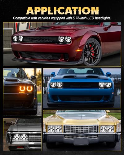 BraveWAY 5.75 Inch LED Headlights for Classic Muscle Cars - Image 5