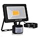 MEIKEE 20W Außenstrahler mit Bewegungsmelder Scheinwerfer Fluter LED Strahler IP66 Wasserdicht 1700LM 2700K Warmweiß Außenbeleuchtung für Garten Garage Sportplatz Hof