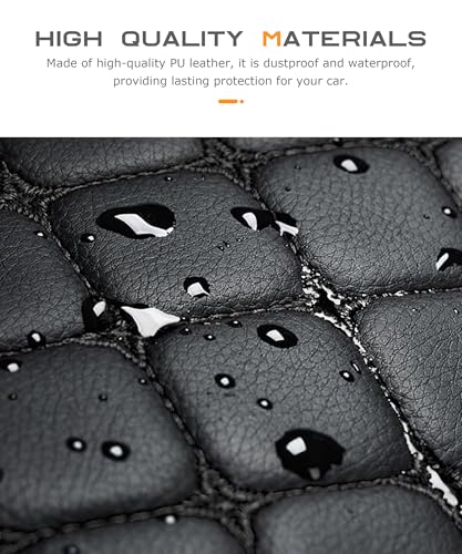 Flaconi Auto Sitzkissen,Sitzauflage Auto,Sitzkissen Auto,Sitzbezug Auto Vordersitze,Auto Sitzkissen,Autositzauflage,Sitzbezug,Sitzschoner Auto Vordersitze (Schwarz)