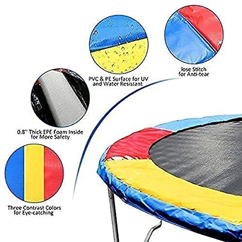 Image of Shopster GS 10 Feet Fitness Jumper Trampoline Bouncy with Safety Net (Capacity Upto 200 kgs), Cushioned Poles, Jumping with Ladder, Sturdy Frame for Kids & Adults Indoor & Outdoor Heavy Duty (10 ft)