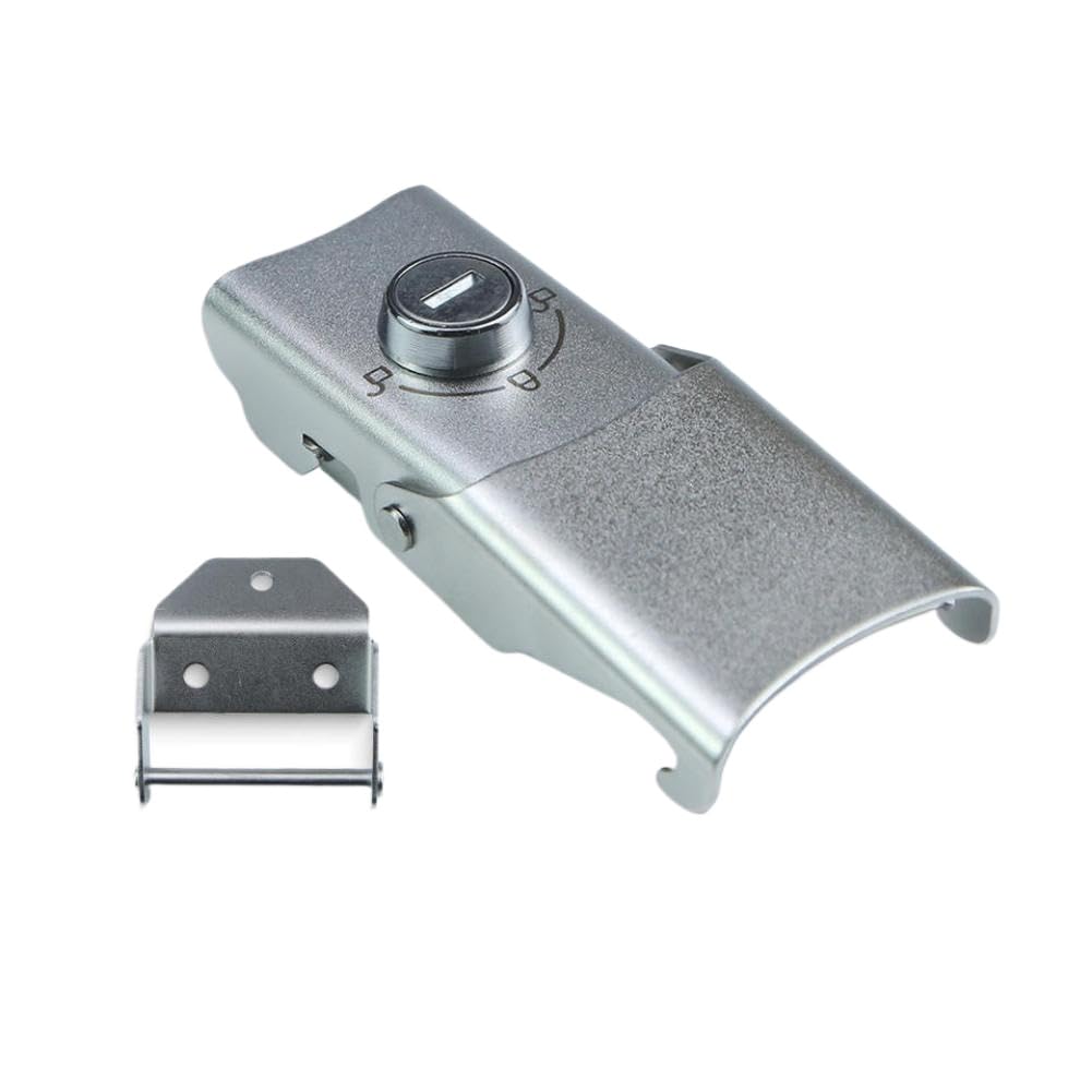 Cerradura antirrobo para Maletero de Motocicleta, con 2 cerraduras de Hebilla Desmontables de Acero Inoxidable para Maleta Lateral, alforja