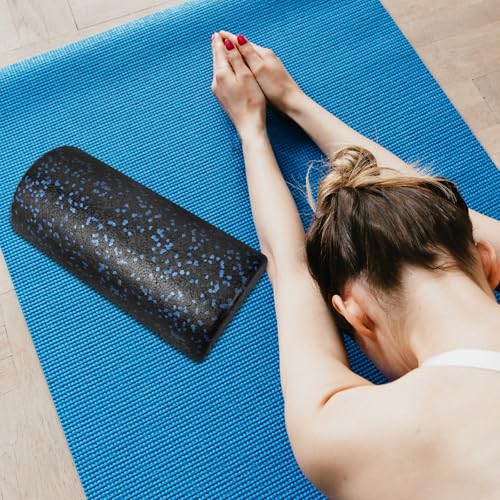 Pilates Semicircle Roller Epp Foam Yoga Balance Roller 30cm Black Fitness Massage Equipment for Pilates and Yoga Exercise Training miniatura 5