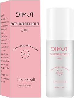 Roll-On Body Deodorant Serum|48H Odor Control + 5% Glycolic Acid|Underarm & Bikini Line Care (1 PC, Fresh Sea Salt)